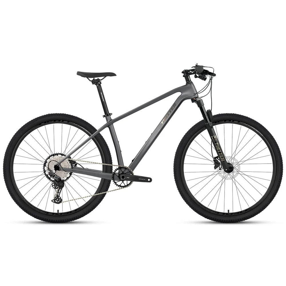 

Zhuite's New Warrior Pro Carbon Fiber Mountain Bike 12-Speed Dual Disc Brakes Front Suspension Off-Road Bicycle
