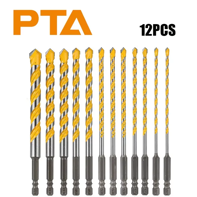 

Extended Hex Shank Tungsten Carbide Drill Bit for Concrete, Brick, Stone & Masonry – Power Tool Drill Bit Set