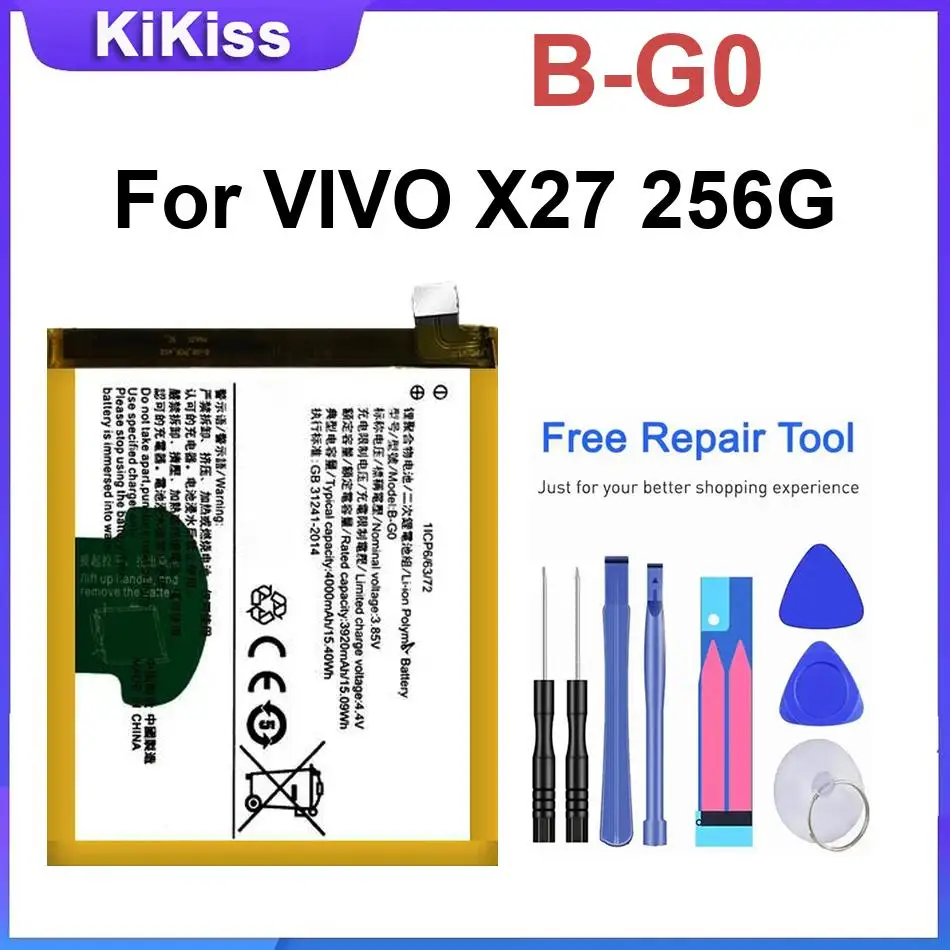 Replacement Batteries B-G0 For VIVO X27 256G ,with Full Tool Kits