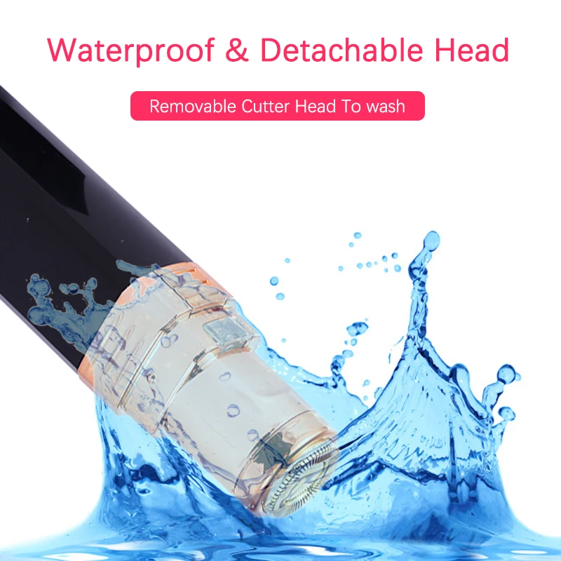 جهاز الحلاقة الكهربائية لإزالة الشعر بشكل مثالي على شكل أحمر شفاه لنزع شعر الوجه للنساء أدوات إزالة شعر الجسم غير مؤلم