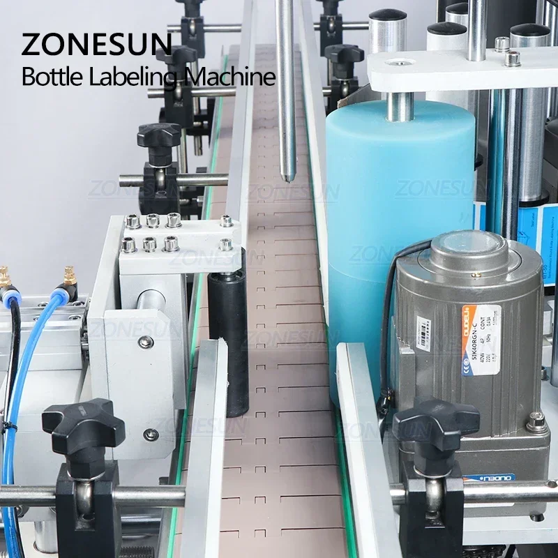 ZONESUN ZS-TB260Z Full Automatic Positioning and Labeling Machine For Round Plastic Glass Water Beverage Bottle