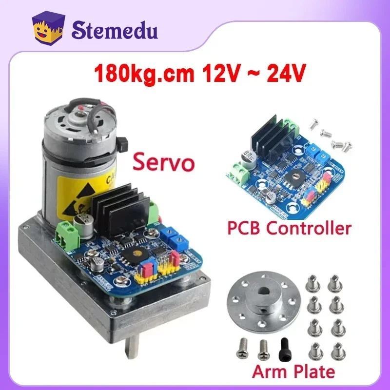 

High Torque Servo ASMC-05A 110kg.cm / ASMC-05B 180kg.cm Robot Servo Replace ASMC-04A ASMC-04AB / Arm Plate / PCB Controller DIY