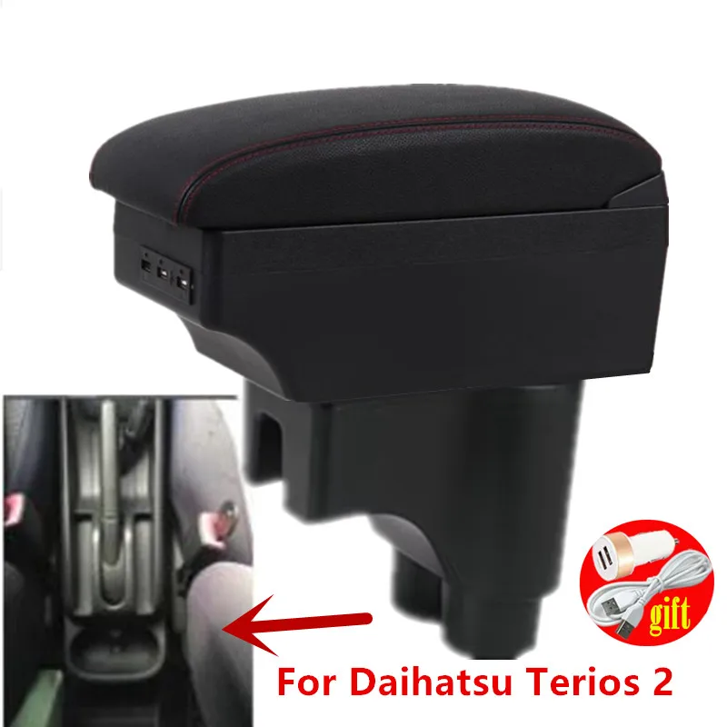 For Daihatsu Terios 2 Armrest box For Daihatsu Terios 2 Central Storage box Interior Retrofit USB charging Car Accessories