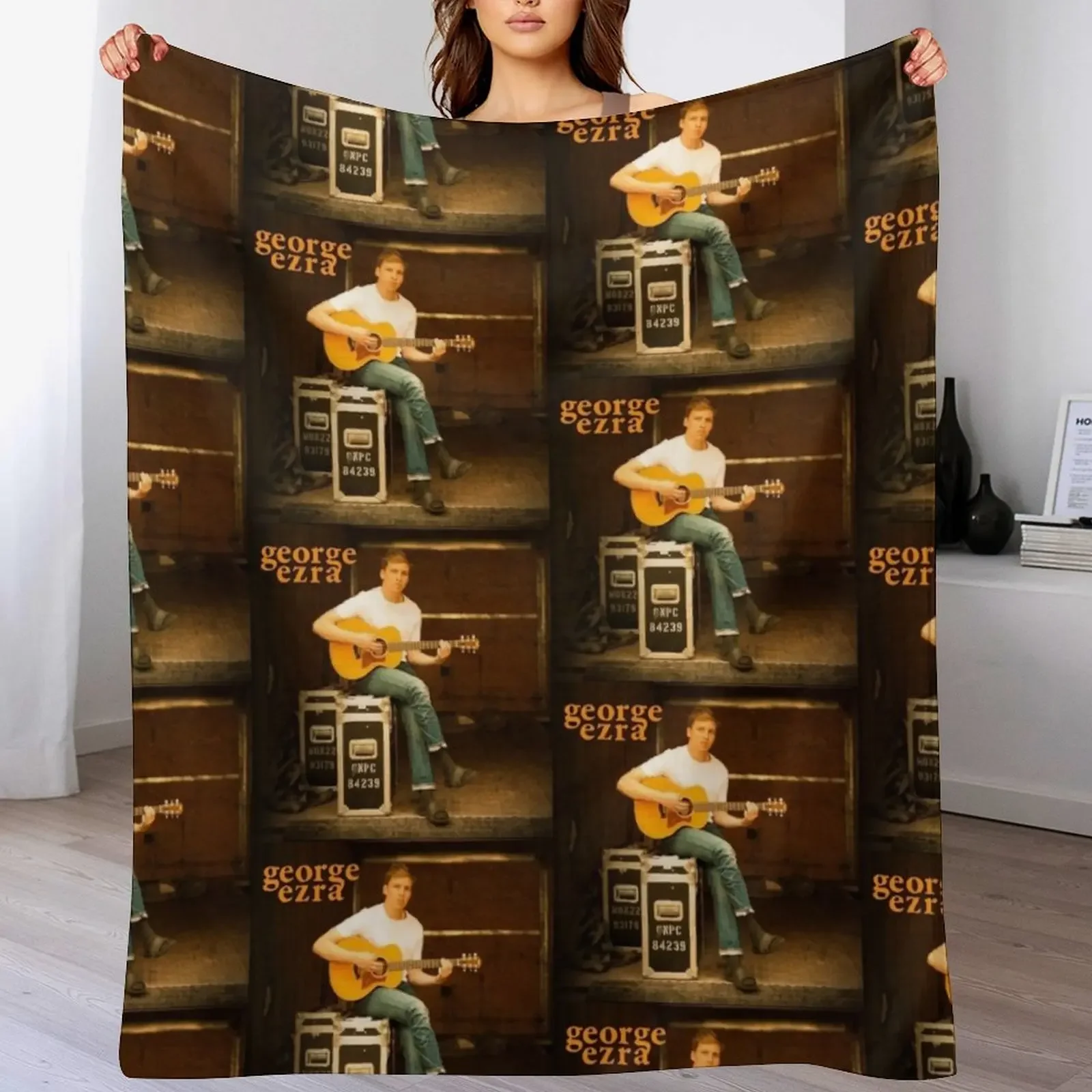 

george ezra tour 2019 2020 satukosong Unisex T-Shirt Front Throw Blanket Blankets For Sofas Soft Plaid Blankets