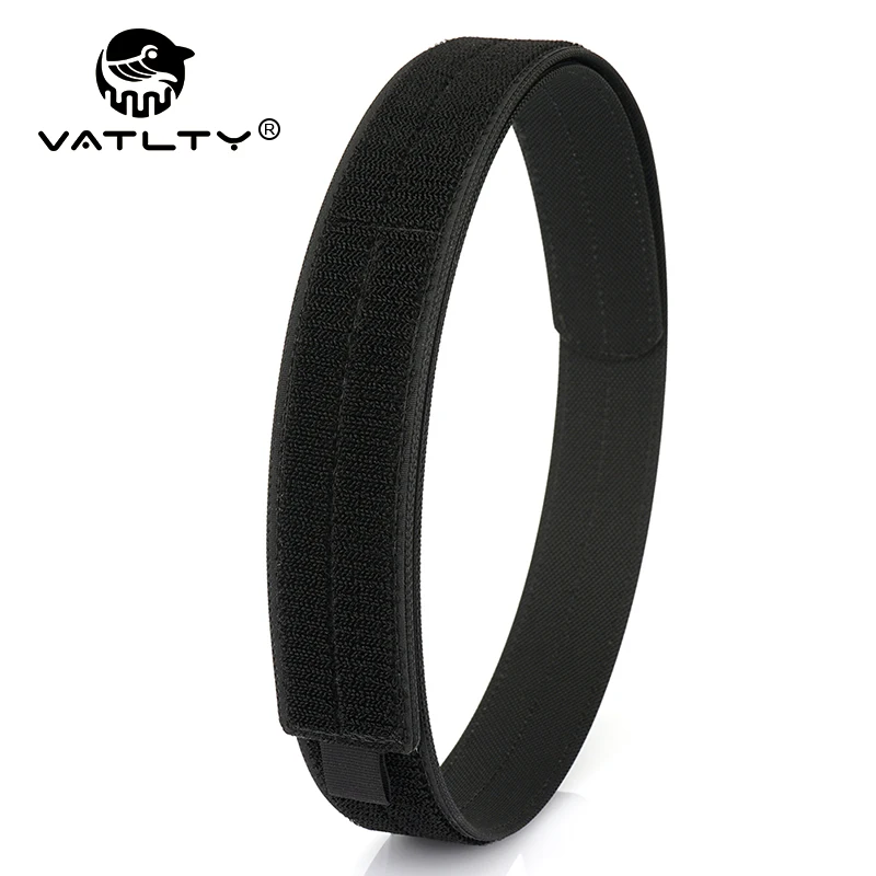 VATLTY 4.3cm Tactical Inner Belt for Men Premium Nylon Rigid Hook & Loop Straps 105cm to 135cm Unbuckled Belt Male Waistband