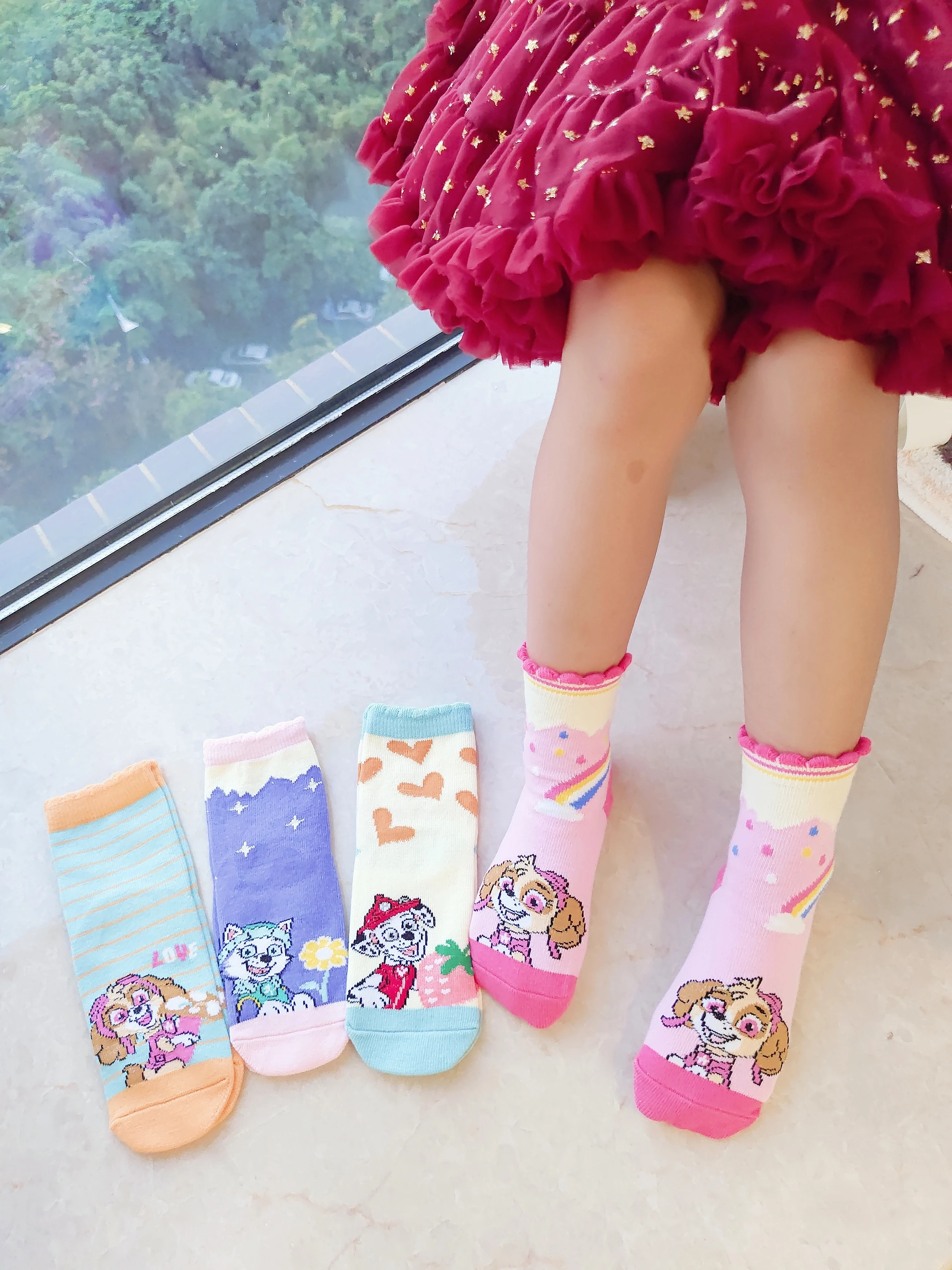 6 pezzi = 3 paia 100% genuino Paw patrol Baby cotton sock bambini primavera autunno calzini chase skye bambini regalo di compleanno per età 3-8Y