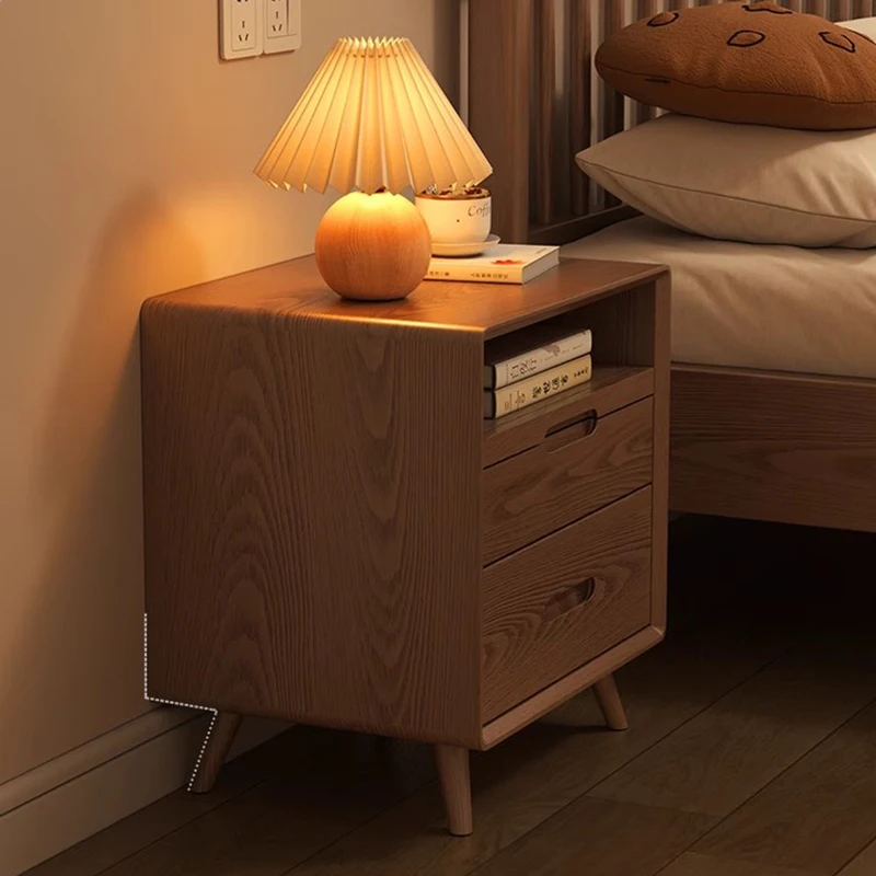 Designer Nightstands Bath Bedside Mobile Bed Wood Smart Tables Luxury Mesa De Noche Inteligente Century Modern Furnitures