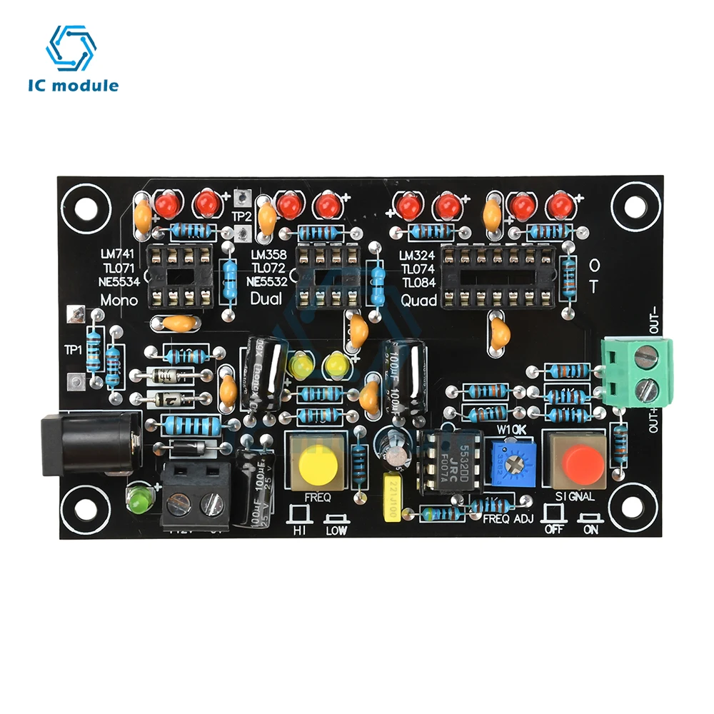 DC 12V T2 Operational Amplifier High Speed Low Speed Operational Amplifier Tester Single Op Amps Dual Op Amps Quad Op Amps