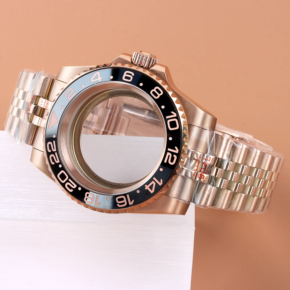 Sapphire glass 40mm Watch Case Waterproof Watch Mods Accessories For NH35 NN36 NH34 NH38 Movement 28.5mm Dial Stainless Steel