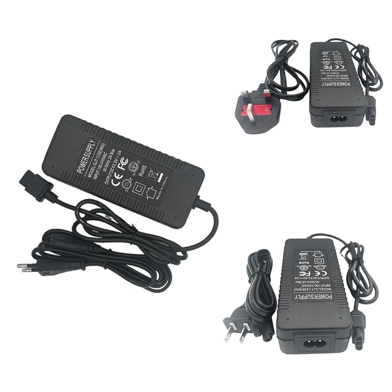 Electric Scooter Power Adapter For NIU Kqi 2/ Kqi 3 Scooter Charger 53.5V 2A Lithium Battery Charger UK Plug Durable