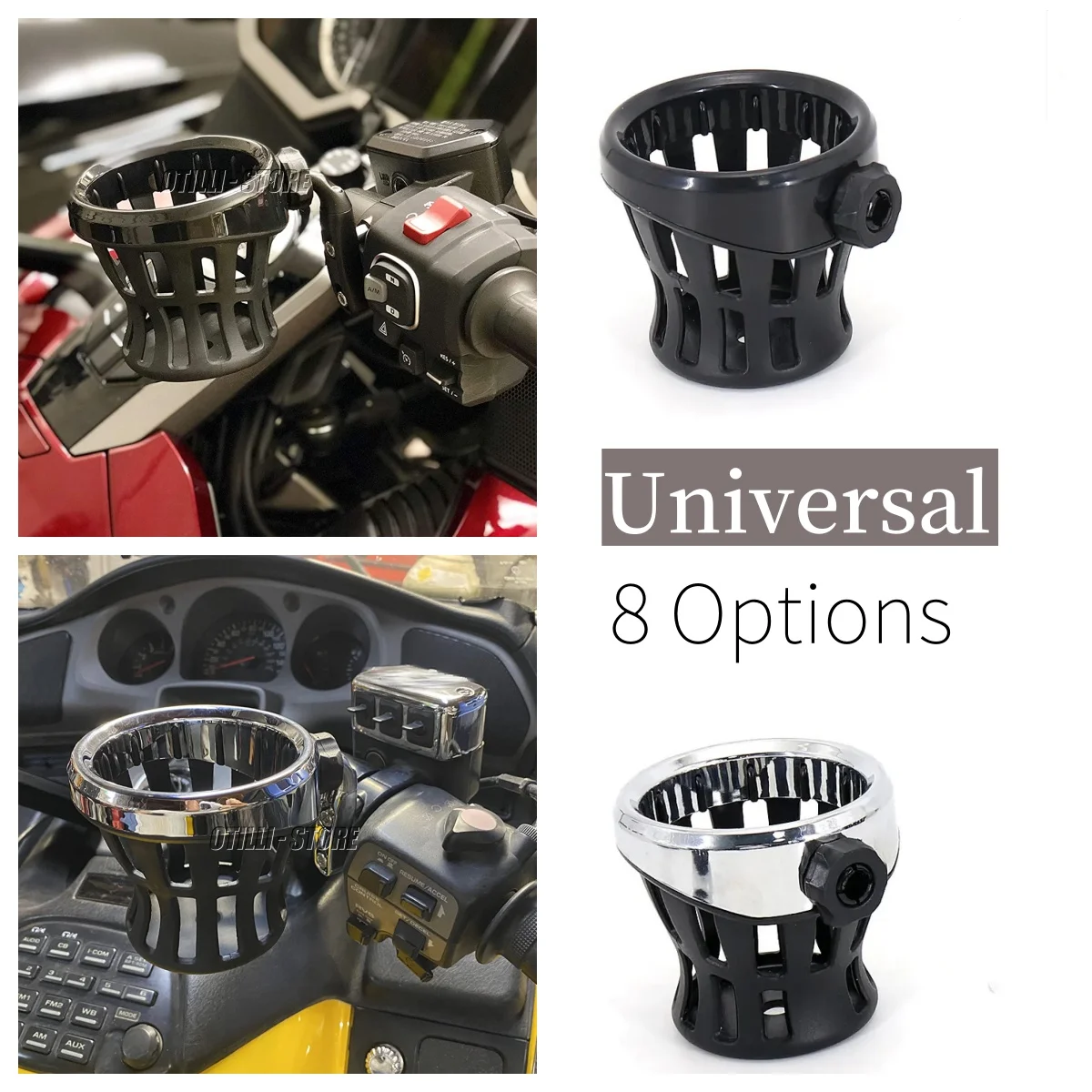 

Motorcycle Cup Holder For Honda Gold Wing GL1800 Goldwing GL 1800 Short/Long Style Drink Bottle Holder FOR Yamaha XSR700 XSR900