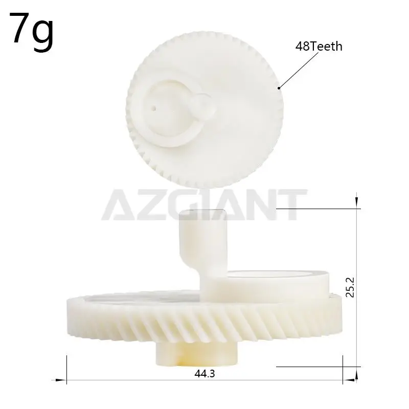 AZGIANT for Toyota Mark X 2004-2009 48 Teeth gears Car of Fuel Tank Door Opener Lock Release Actuator helical wheel accessories