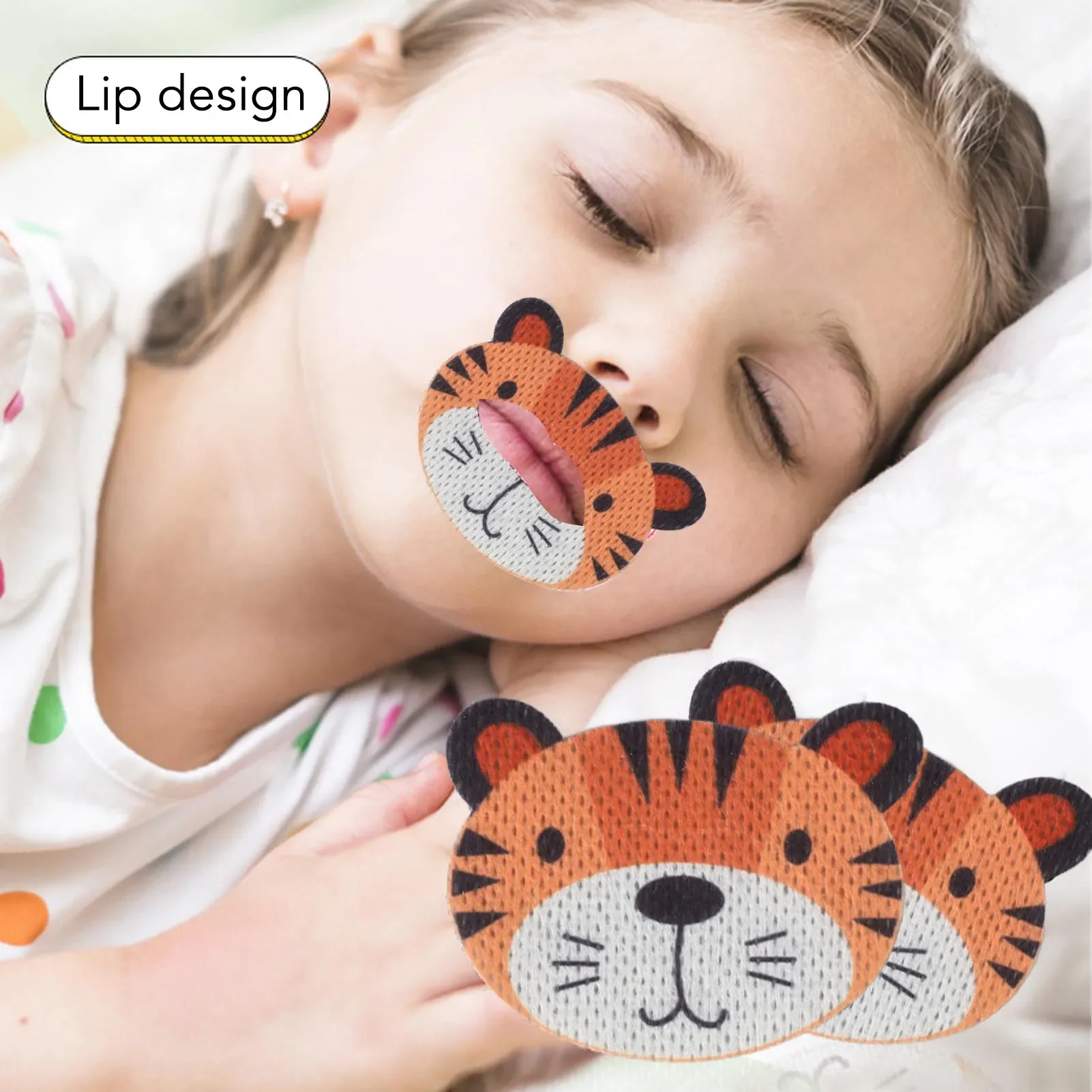 

Kids Mouth Strip Nose Breathing Anti Snoring Non Woven Fabric Sleep Mouth Strip Sleeping Mouth Tape 30pcs