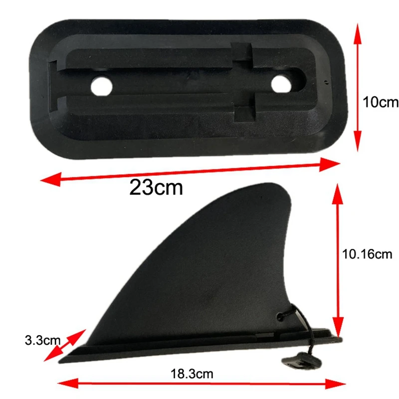 Kayak Tracking Fin Skeg Integral Fin 4 pollici Watershed Board canoa Boat punti di montaggio Watershed Board accessori per Kayak