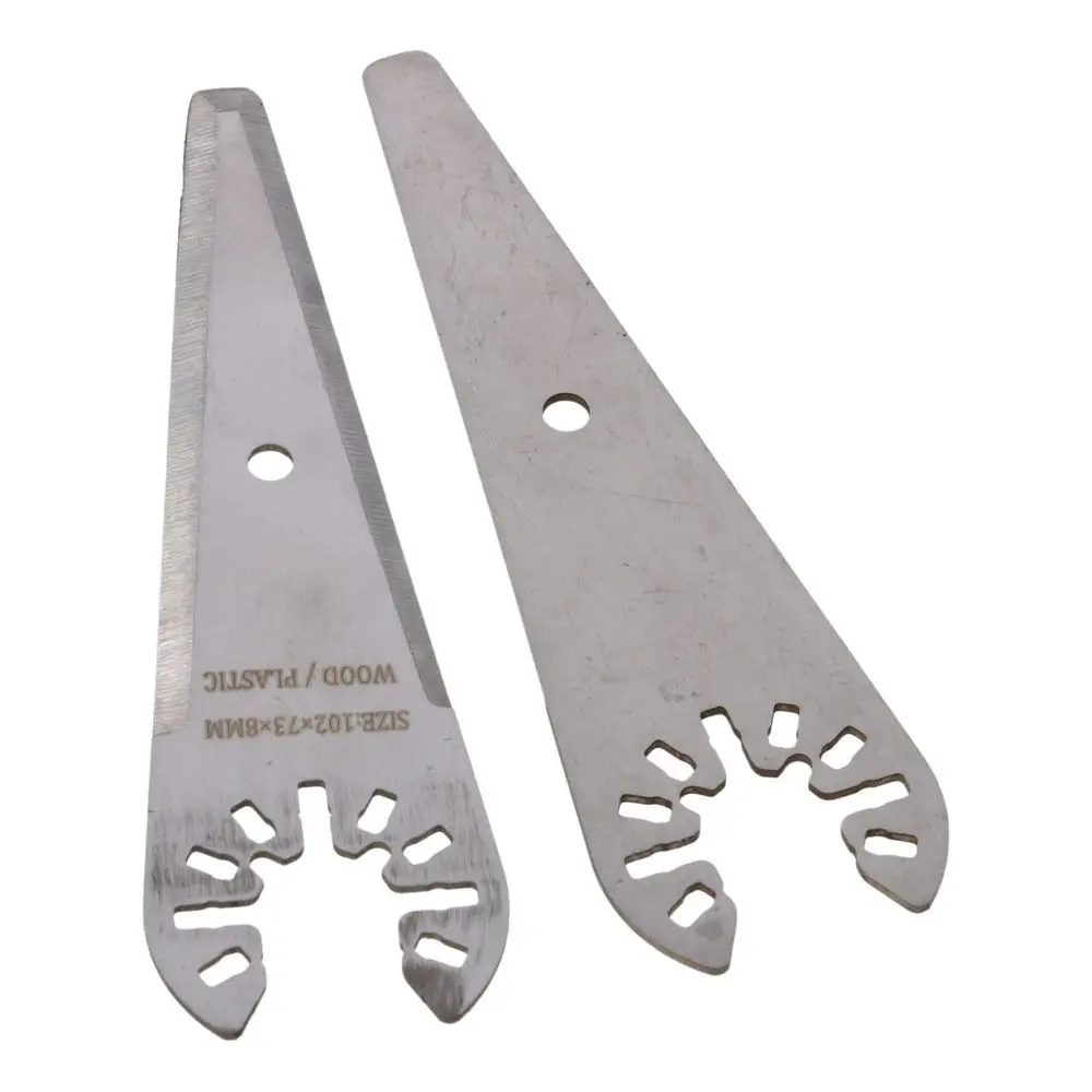 Silver Three Sided Blade Scraper Stainless Steel 3 Blades Oscillating Multitool Blades 100mm Length Multifunctional Scraper