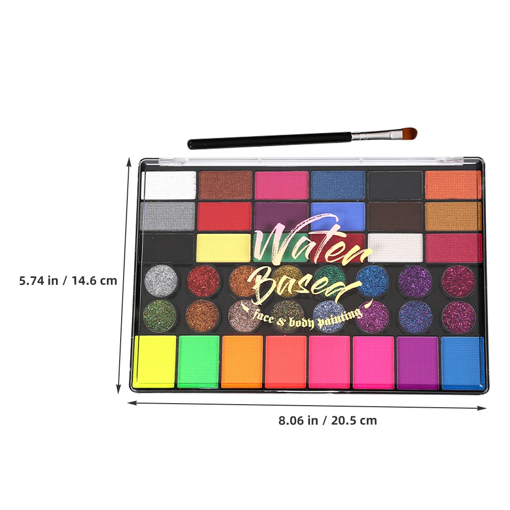 مجموعة واحدة من أدوات طلاء الوجه متعددة الألوان للمكياج، صبغة آمنة للوجه لمهرجان الحفلات التنكرية #2