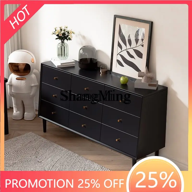 

SM деревянный шкаф для хранения в спальне, шестисудочный шкаф, туалетный столик, современный простой обеденный боковой шкафчик