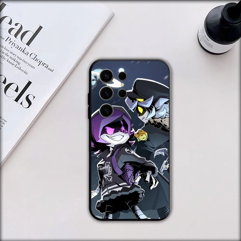 Cartoon M-Murder D-Drones Phone Case For Samsung S21,S22,S23,S24,S30,Ultra,S20,S30,Plus,S21 Fe,Note20 5G black Cover