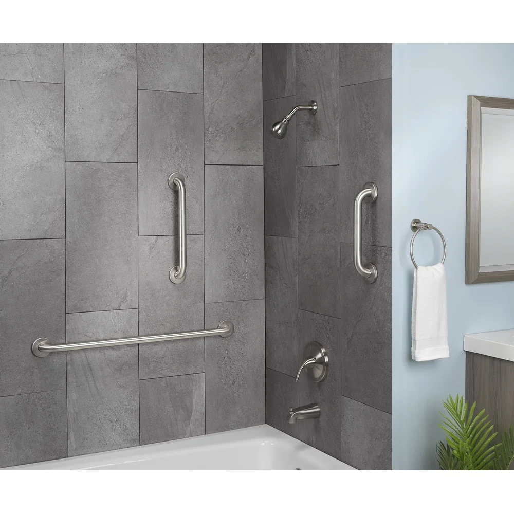 12 بوصة الفولاذ المقاوم للصدأ مقبض إمساك مسامير مخفية دعم السلامة الحمام دش المرحاض تركيب ADA متوافق تصاعد