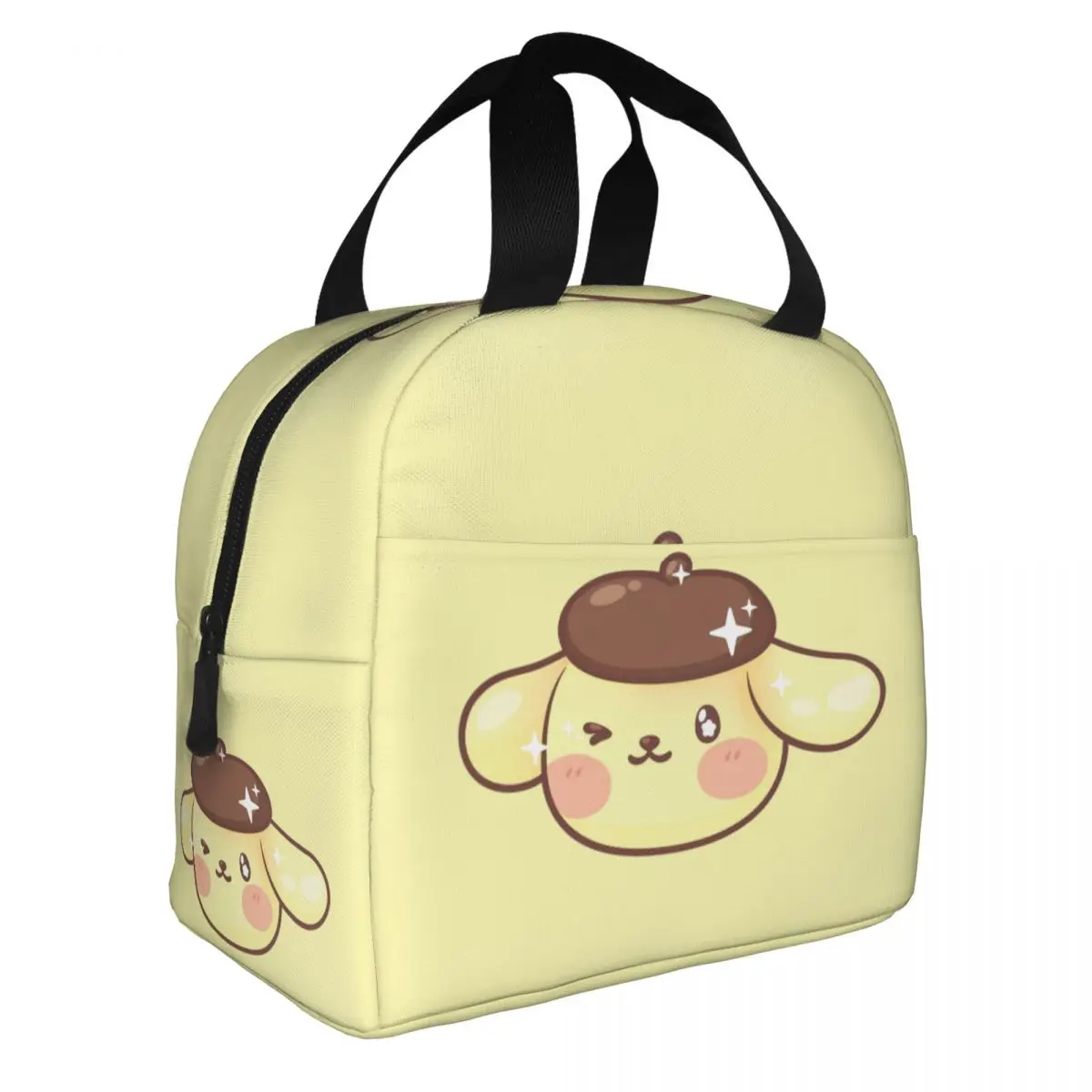 Pompompurin Wink Insulated Lunch Bag Leakproof Hello Kitty Meal Container Thermal Bag Tote Lunch Box School Picnic Girl Boy