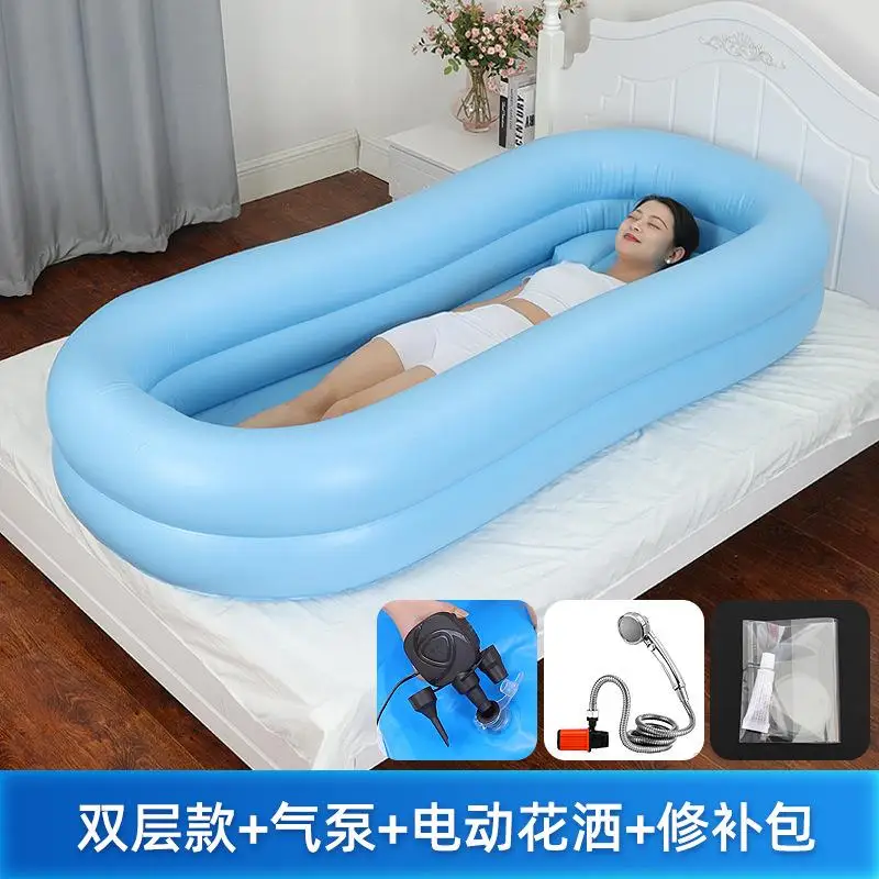 Houshold Elderly Electric Inflatable Shower Beds for Paralyzed Patients Nursing Supplies for Disabled Bedridden Automatic Pump