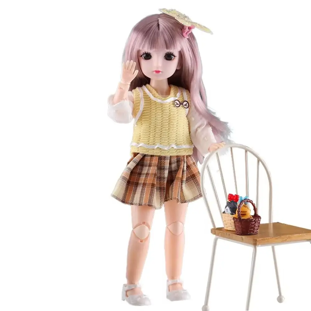 1/6 SD 30 センチメートル BJD 人形 & 服 23 可動関節ロングヘア 30 センチメートルドレスアップ BJD 人形魅力的な目アニメメイクアップボールジョイント人形