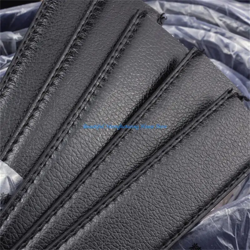 

E56A PU Leather Waist Belt Strap for Business or Casual Wear Automatic Buckle Belt