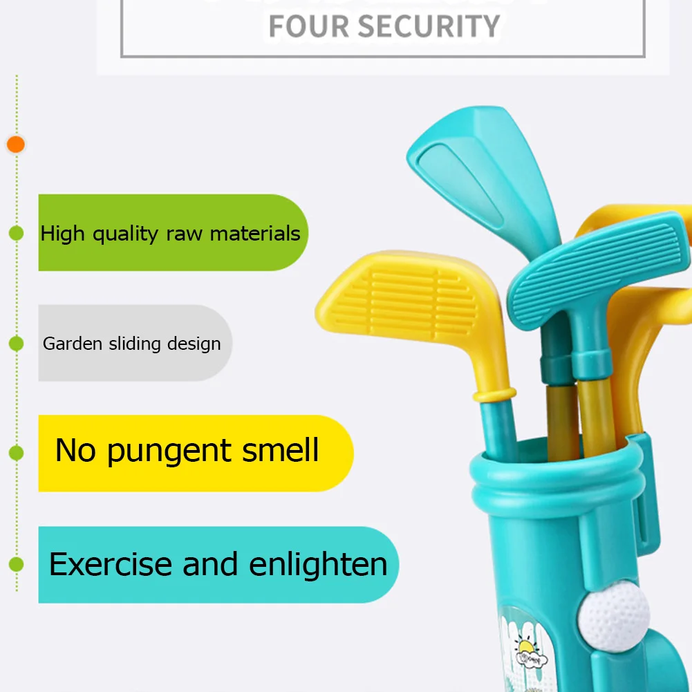 Game Outdoor Sports Golfclubs Set Kinderen Club Ball Green Hole Cup Groep met wiel Sport Fitness Speelgoedset