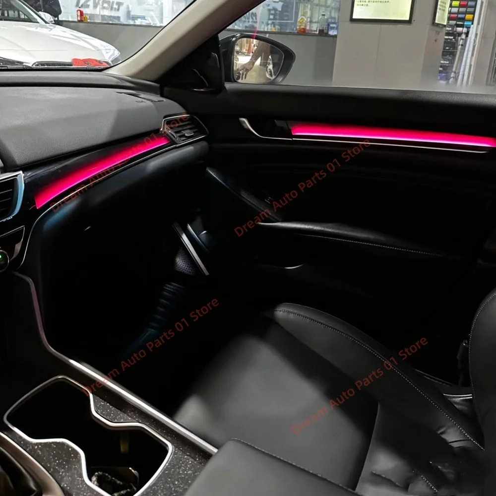 For Honda 10th generation Accord Car interior lighting upgrade  trim strip ambient light Glowing cover plate Atmosphere lamp LED