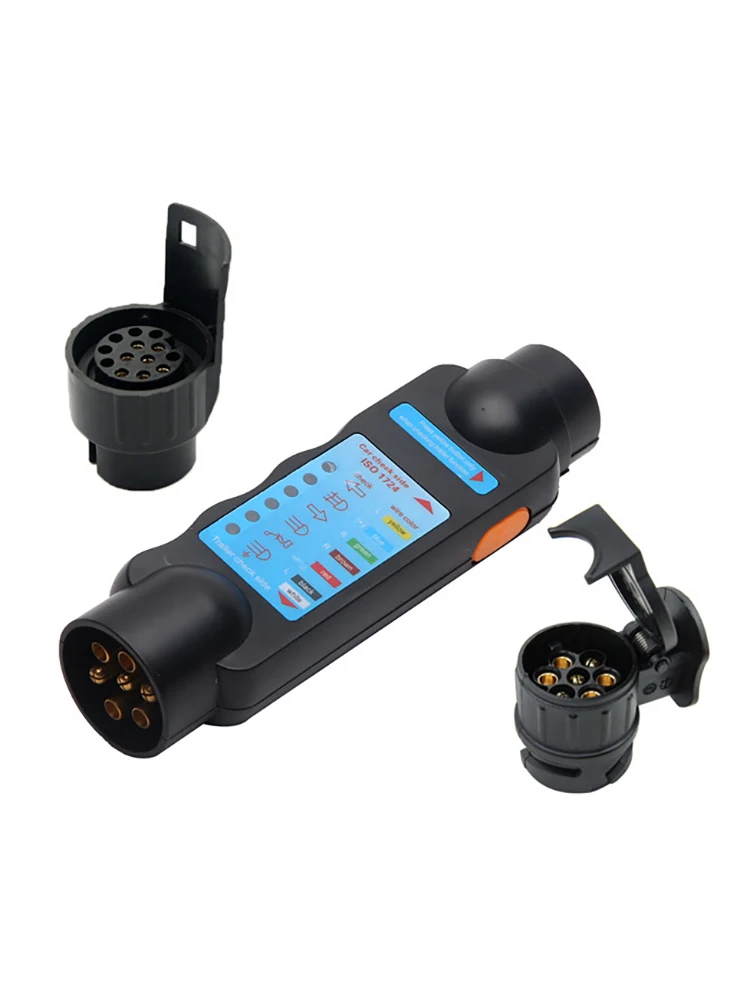 Automotive accessories European trailer plug socket European 7/13 core detection set 7 core detector+2 conversion heads