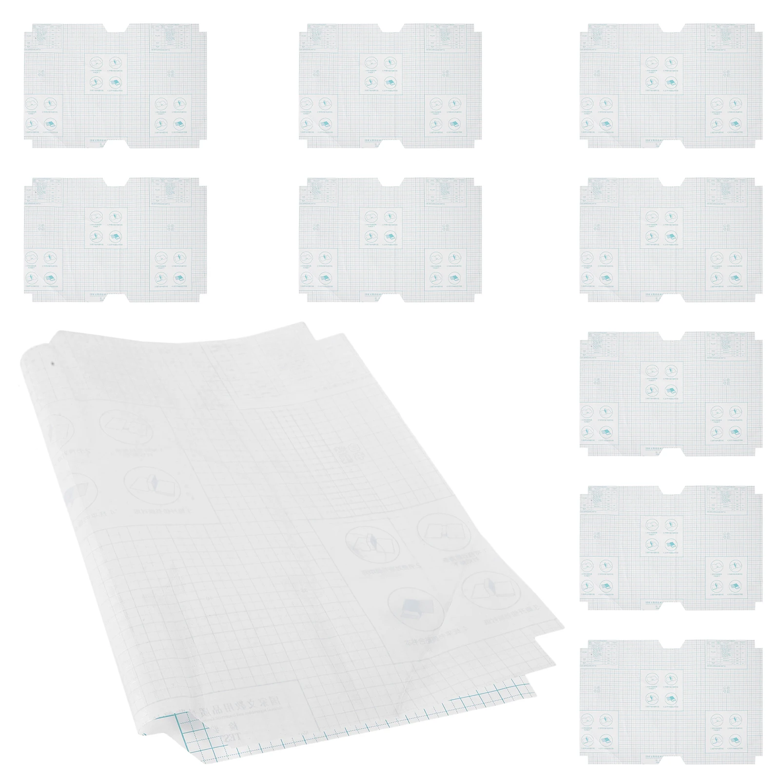 Copertina del libro Pellicola protettiva trasparente riutilizzabile autoadesiva impermeabile per uso in ufficio Facile da applicare