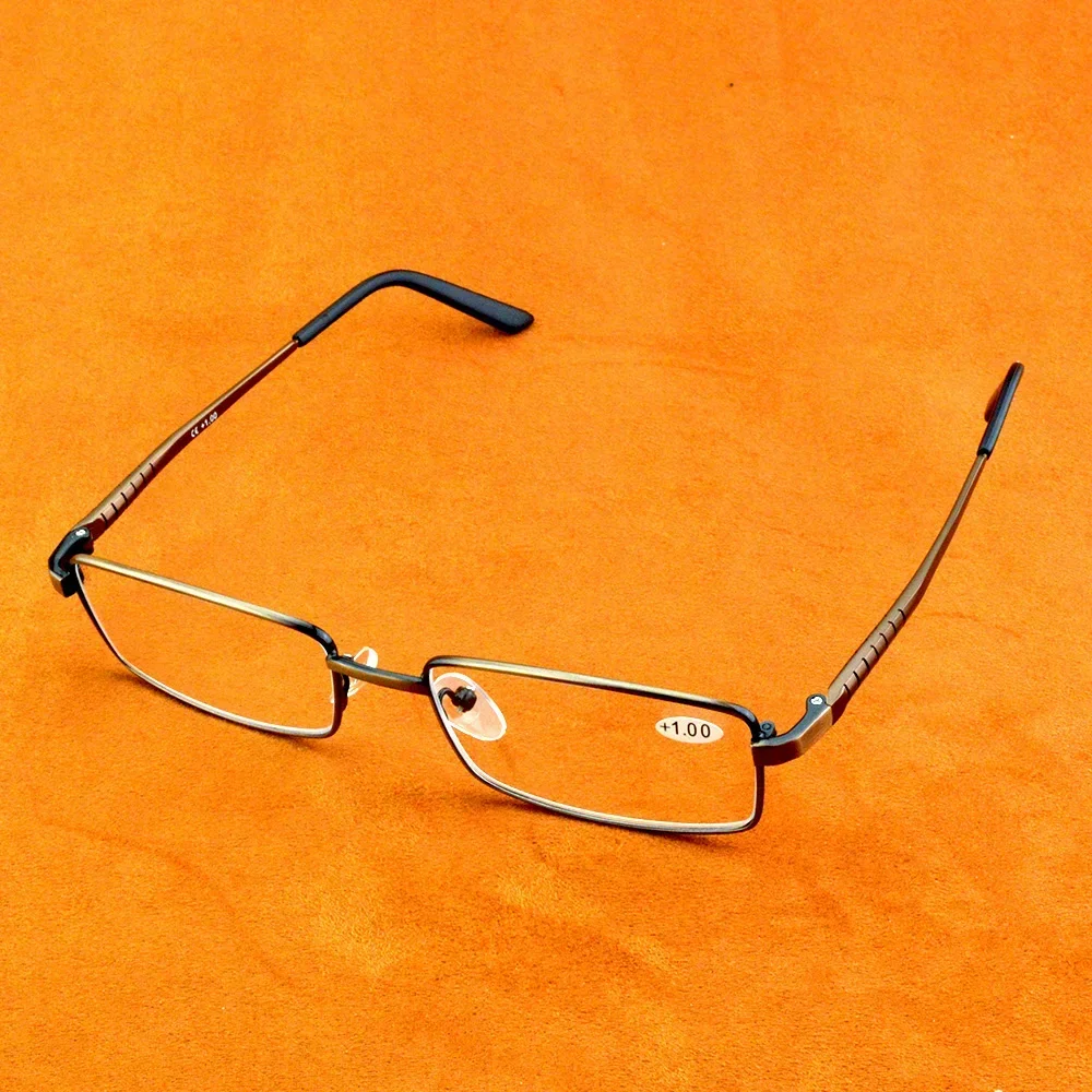 

Full-rim AL-MG Alloy Men Ultralight Business Luxury Reading Glasses +0.75 +1.00 +1.25 +1.5 +1.75 +2.00 +2.25 +2.5 +2.75 +3 to +4