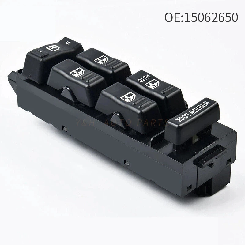15062650 2002년형 캐딜락 에스컬레이드 전면 운전석용 전동 윈도우 마스터 스위치 2001-02년형 쉐보레 타호용