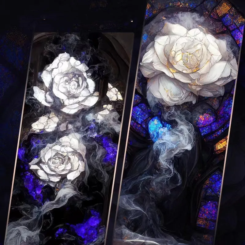 

Удивительный церковный цветок, большой фон, ПЭТ-лента, журнал, коллаж, материал, сделай сам, скрапбукинг, декоративная наклейка с план