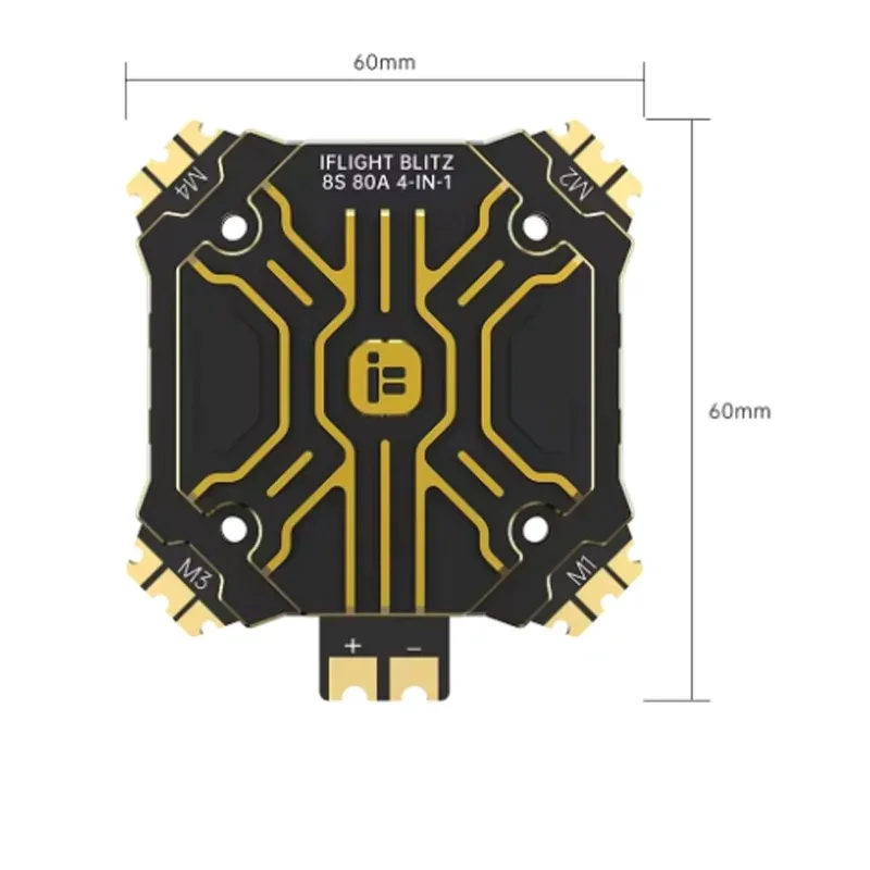 IFlight BLITZ H7 Pro Flight Controller + E80 Pro 4-IN-1 ESC Combo Set 35x35mm for FPV Racing Drone