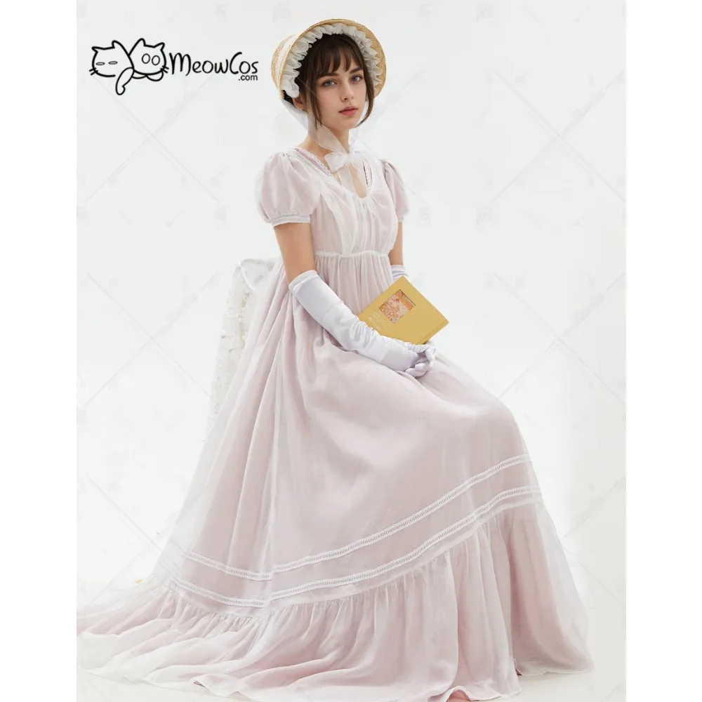 DAIZBELLA Women Medieval Retro Dress Renaissance Court Style Fake Two-Piece Dress Cosplay Costume