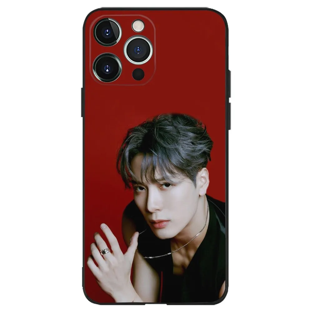 Jackson Wang Singer Phone Case Phone Case for Apple iPhone, 13, 14,13,12,11,XS,XR,X,8,7,Pro,Max,Plus, Mini Silicone Cover, Black