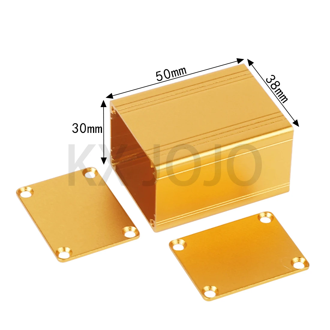 Aluminiowa obudowa 38*30*50mm zintegrowana skrzynka złota/czarna wodoodporna obudowa skrzynka elektroniczna DIY Power Housing