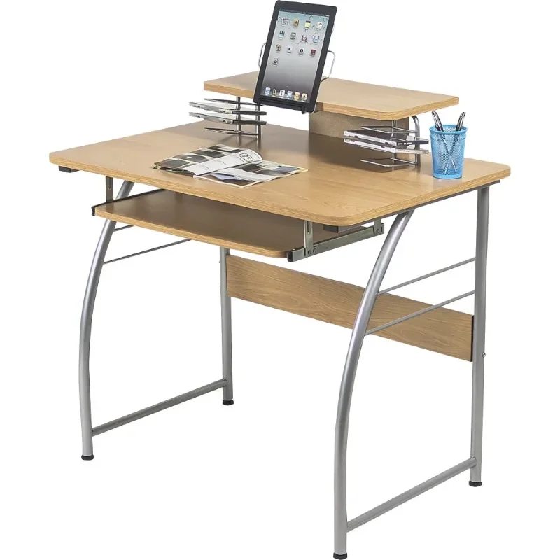 DUTRIEUX computer desk desk table Upper Shelf Laminate Computer Desk, 1 Each