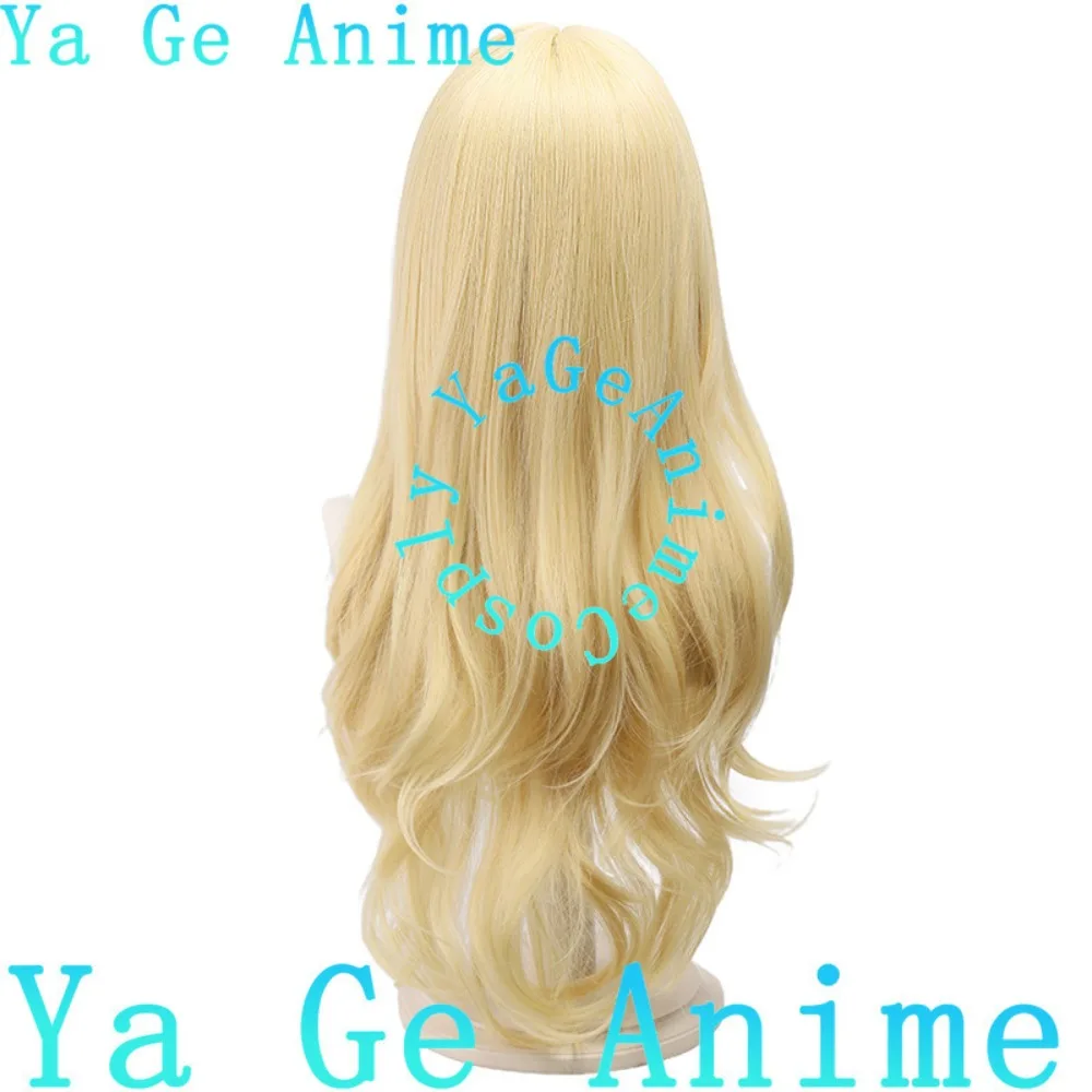 Yage Anime I Want to Be a Magical Girl Kaoruko Tenkawa Magia Baiser Milk Yellow Long Curly Hair Cosplay Wig