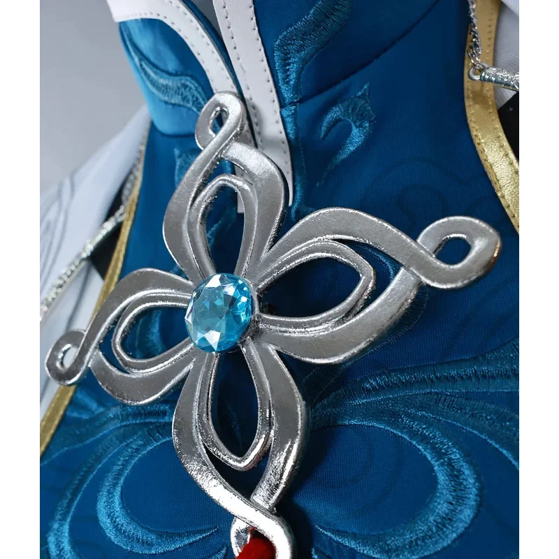 ZA01 【Wetrose】متوفر SSR Feixiao أزياء تنكرية Honkai Star Rail مجموعة كاملة من شعر مستعار للهالوين XmasZa0@