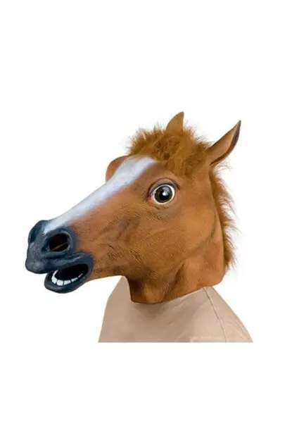 Horse Head Mask Gift,love,friendship,celebration,fun,Joke, Cute ,Ships from Turkey