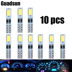 Guadsun 10PCS T5 W3W 5630 2SMD 6000k Warm White Ice Blue Red 12V Superbright Car Interior Lights Indicator Auto Instrument Lamp
