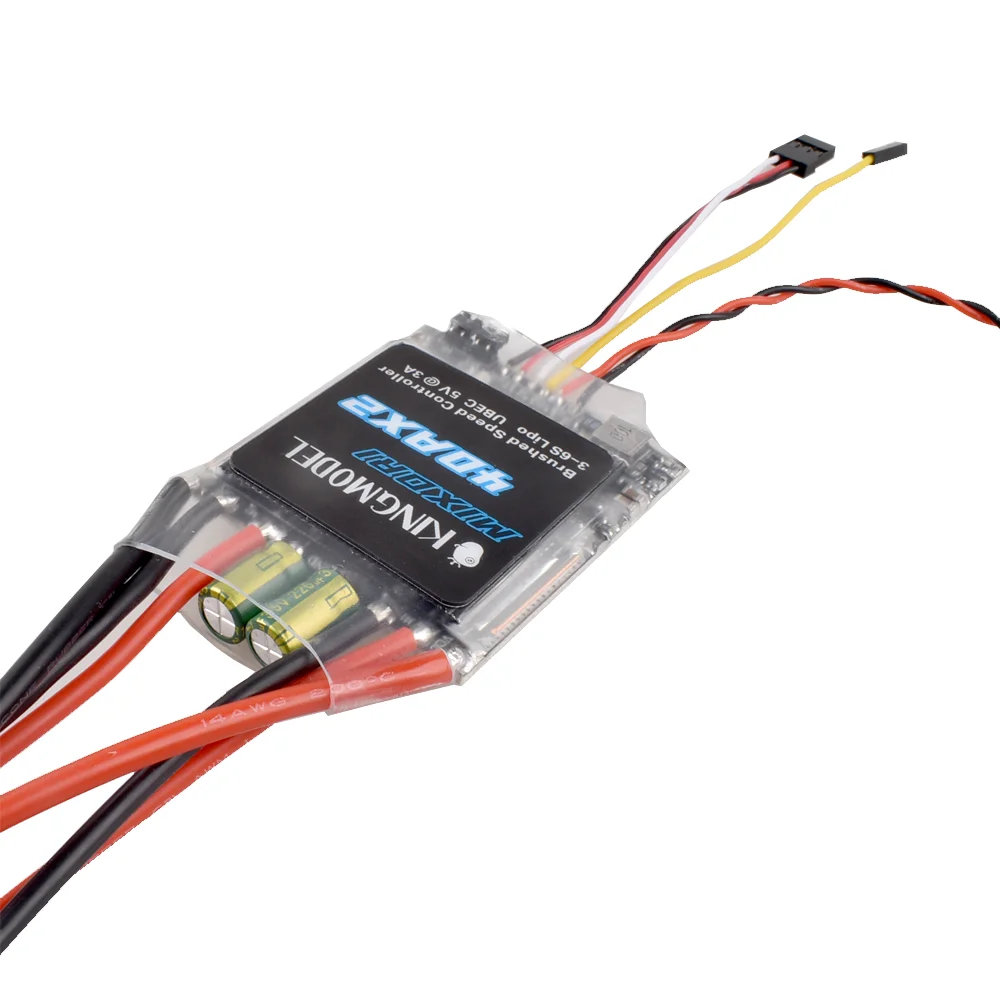 40AX2 Dual Way Bidirectional Brushed Electric Speed Controller Mixed Control ESC 7-25V for RC Tank/Speed Difference Boat
