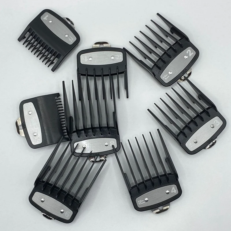 For Wahl Hair Clipper Guide Comb Cutting Limit Combs 8Pcs Set Standard Guards Attach Parts Electric Clippers Accessories