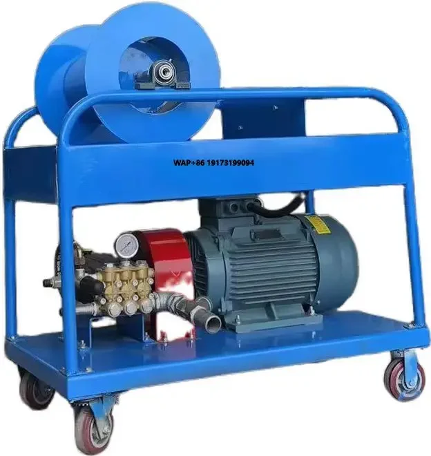 2000psi 27HP Steel Pipe Electric Full-length air Duct Sewage Pipeline Cleaning Machine