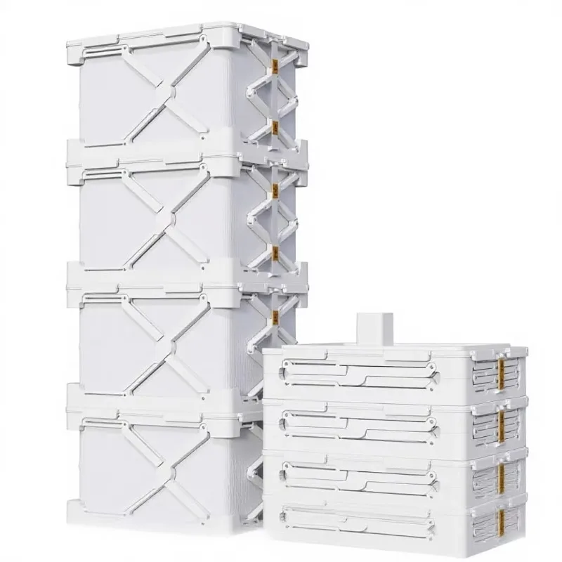 Storage Bags for Clothing Collapsible Stackable Vacuum Storage Bags with Lids for Blankets Sweaters Household Items