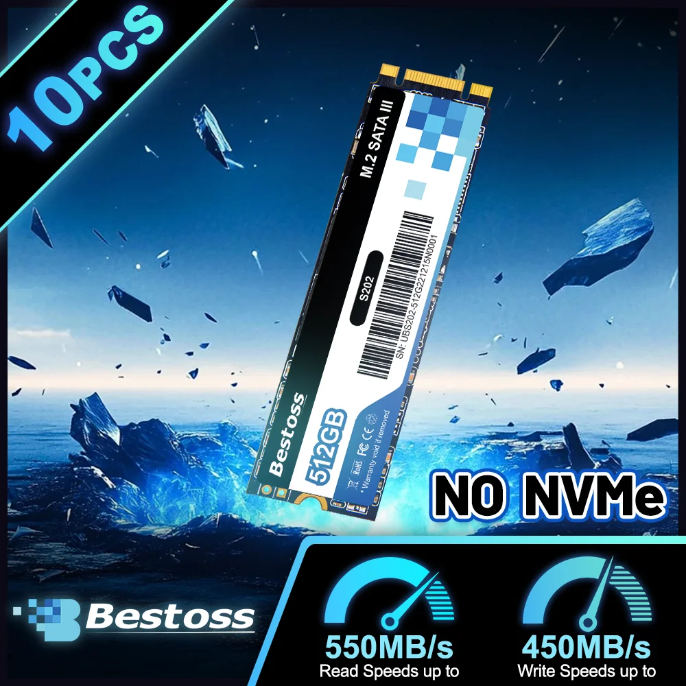 Bestoss Gute Qualität SSD M2 Sata 2280 SSD 120 GB 128 GB 240 GB 256 GB 480 GB 512 GB Solid State Drive für Laptop