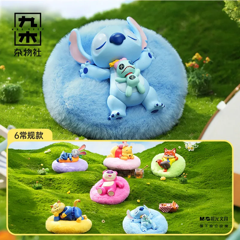 

New Disney Sunday Series Blind Box Sofa Aromatherapy Handmade Blind Box Toys Strawberry Bear Lotso Stitch Winnie-The-Pooh Gifts