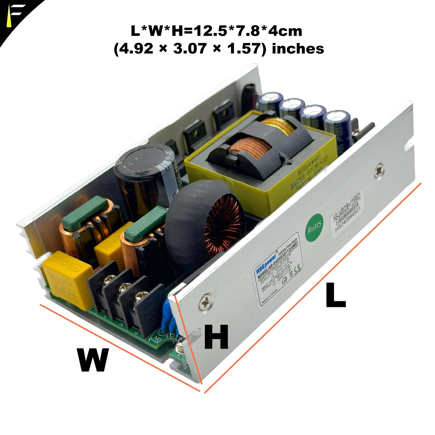 Stage Zoom Wash Light Power Source Supply Replacement 400W 36V12V 58V12V Model HS-U400D36+12(EMC) HS-U400D58+12(EMC)